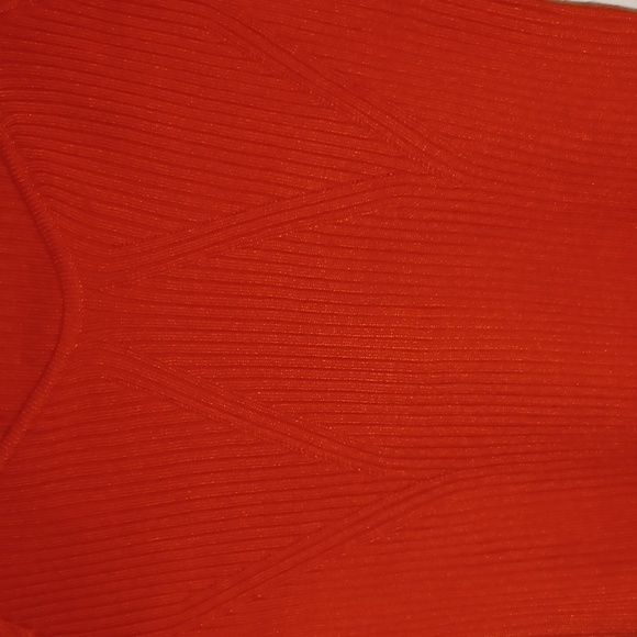 NWOT Orange long sleeve top - Picture 3 of 4